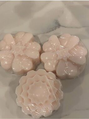Delicate Pink Floral Bath Soap - Gentle Cleansing Bar
